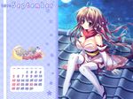  calendar cleavage izumi_tsubasu momochi_aeka steal_my_heart wallpaper 
