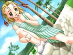  blonde braids casual_romance_club dress houkago_ren-ai_club joy_ride one-piece pantsu 