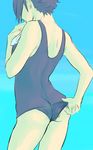  ass crossdress female genderswap gradient gradient_background male masa_(miyabi310) miyabi310 naruto solo swimsuit uchiha_sasuke 