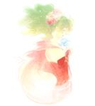  bridal_gauntlets cape eyes_closed female final_fantasy final_fantasy_vi flower green_hair hair_ornament long_hair mizukumohouse solo tina_branford white_background 