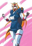  blonde g_gundam green_eyes gundam long_hair mecha mizugi nobel_gundam sukumizu 