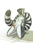  joel_the_lemur lemur looking_at_viewer male meesh nude penis plain_background solo white_background 