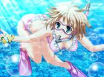  akaza animal bikini fish game_cg henshin_3 short_hair swimsuit underwater water 