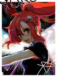  hair_ornament hairclip open_mouth pieces_of_sweet_stars ponytail red_hair solo tegaki tengen_toppa_gurren_lagann yoko_littner 