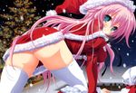 ama_ane christmas crease fixme kumatora_tatsumi oshiri pantsu peassoft tagme thighhighs yashima_yuzuki 