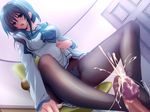  artist_request cum feet foot footjob hajimete_doushi_2_~happy_bakappuru~ pantyhose penis source_request 