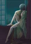  bad_id bad_pixiv_id barefoot black_hair feet flat_chest izumiya_otoha japanese_clothes kara_no_kyoukai kimono legs open_clothes open_shirt ryougi_shiki shirt short_hair solo windowsill 