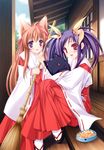  absurdres animal_ears highres japanese_clothes kawai_ameri miko mito_mashiro moekibara_fumitake multiple_girls tayutama 