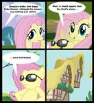  comic csi equine eyewear female fluttershy_(mlp) friendship_is_magic house humor humour mammal my_little_pony parody pegasus pun sunglasses unknown_artist wings yay 