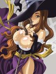  breasts cleavage dragon&#039;s_crown dragon's_crown hat large_breasts rod sorceress_(dragon&#039;s_crown) sorceress_(dragon's_crown) vanillaware witch_hat yukiyanagi 