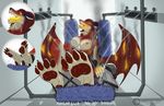  breasts canine car_wash demon female fire fox paws 