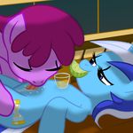  body_shot bodyshot colgate_(mlp) cutie_mark equine explosivegent female feral friendship_is_magic horse hourglass lesbian licking lime mammal my_little_pony pony tongue 