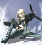  aircraft airplane blonde_hair duplicate fw_190 mecha_musume nano original solo 