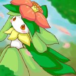  flower lilligant lowres nintendo orange_eyes plant pokemon 