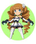  aq_interactive arcana_heart astroguy2 atlus blue_eyes chibi drill_hair dual_wielding earrings examu gun hair_ornament jewelry necklace petra_johanna_lagerkvist weapon 