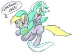  alpha_channel crash cutie_mark derp derpy_hooves_(mlp) duo equine female feral friendship_is_magic horn horse lyra_(mlp) lyra_heartstrings_(mlp) mammal my_little_pony pegasus plain_background pony transparent_background unicorn unknown_artist wings 