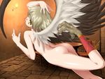  1girl ass ikazuchi_no_senshi_raidy lightning_warrior_raidy monster_girl nude solo talons wings 