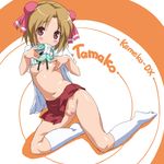  cameltoe kemeko_deluxe kobayashi_tamako pantsu puffy_nipples shimapan tagme 
