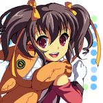  :d anise_tatlin brown_eyes brown_hair doll enoo gloves happy long_hair lowres oekaki open_mouth purple_eyes smile solo tales_of_(series) tales_of_the_abyss tokunaga twintails white_gloves 