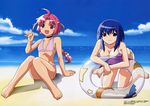  beach bikini itou_yoshinobu kokubunji_koyori mizugi nakahara_komugi nurse_witch_komugi-chan 