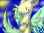  female fur fuzzy goddess happy mother paint parent pure red_eyes solo sunny syquin syquinos timacorp1 timothy_pokojni white white_fur 
