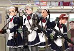  eyepatch fighting_girls guns kamimura maid 