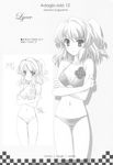  bikini genshou_koubou mizugi monochrome sketch sugiyama_genshou 