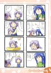  4koma comic eretto highres hiiragi_tsukasa izumi_konata kagamin_boo lucky_star mole mole_under_eye multiple_4koma multiple_girls translated 