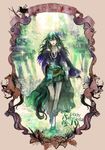  bird flower forest green_hair horse leaves long_hair tagme tree 