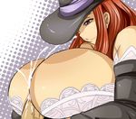  ;o breasts brown_hair bursting_breasts cum dragon&#039;s_crown dragon's_crown gigantic_breasts hat hikkin_(pixiv) huge_breasts one_eye_closed paizuri penis sorceress sorceress_(dragon&#039;s_crown) sorceress_(dragon's_crown) uncensored vanillaware wink witch_hat 