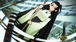  katanagatari long_black_hair master_of_sentouryuu priestess sanzu_shrine tsuruga_meisai tsurugi 