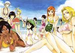  arisawa_tatsuki beach bikini bleach cleavage hinamori_momo inoue_orihime ise_nanao kotetsu_isane kotetsu_kiyone kuchiki_rukia kurotsuchi_nemu kusajishi_yachiru mizugi rangiku_matsumoto sarugaki_hiyori shiba_kuukaku shihouin_yoruichi soi_fong tite_kubo unohana_retsu 