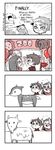  &gt;_&lt; 1girl 4chan 4koma closed_eyes comic couple deaf deer english goat hetero highres monochrome original 