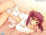  disabel no_bra open_shirt pantsu shimapan string_panties tagme wallpaper 