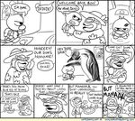  brawl_in_the_family comic father king_dedede kirby_(series) matthew_taranto monochrome mother parent penguin plain_background white_background 