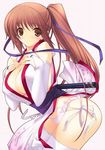  breasts brown_eyes brown_hair cleavage dead_or_alive find_similar full_cleavage kasumi_(dead_or_alive) large_breasts long_hair oppai tagme 