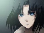  black_hair blue_eyes kara_no_kyoukai md5_mismatch ryougi_shiki short_hair solo uto 