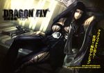  black_hair dragon_fly gun long_hair sara_(dragon_fly) shigeki_maeshima skirt sunglasses tie 