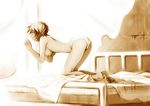  ayanami_rei bare_breasts bed kobayashi_yuuji neon_genesis_evangelion pantsu topless 