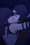  couple dark gekkou_hayate kiss mirere naruto uzuki_yuugao 