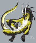  ayelet balls centrifuge dragon erection frills grey_background horn horns male penis plain_background scalie sitting solo tail tina_leyk webbing 