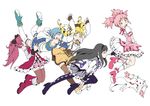  :o ^_^ akemi_homura between_legs black_hair blonde_hair blue_hair boots bow breast_grab breasts cape closed_eyes drill_hair fingerless_gloves gloves grabbing hair_bow hairband hat kaname_madoka kyubey large_breasts madarabunchow magical_girl mahou_shoujo_madoka_magica miki_sayaka multiple_girls open_mouth panties panties_around_ankles panty_pull pantyhose pink_eyes pink_hair profile purple_eyes red_hair sakura_kyouko short_twintails simple_background small_breasts thigh_boots thighhighs tomoe_mami twin_drills twintails underwear white_background yellow_eyes yuri 