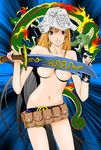  breasts dragon hat large_breasts natsume_aya oh!_great oppai shitapai sword tenjou_tenge topless very_long_hair weapon 