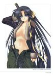  kurugaya_yuiko little_busters! no_bra open_shirt 