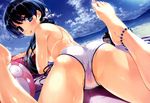  bikini cameltoe dark_skin feet hasekura_airi misaki_kurehito mizugi oshiri photoshop see_through tanlines tanned topless trumple ushinawareta_mirai_wo_motomete vagina wet 