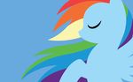  equine female feral friendship_is_magic fur mammal megasweet minimalism minimalist my_little_pony pegasus rainbow_dash_(mlp) solo wallpaper wings 