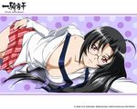  cleavage ikkitousen ikkitousen~great_guardians~ kaku_bunwa megane wallpaper 