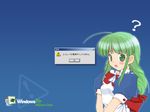  ahoge artist_request green_hair me me-tan os os-tan windows 