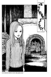  greyscale itou_junji j-horror long_sleeves monochrome non-web_source solo uzumaki 