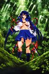  no_bra open_shirt school_uniform sumita_kazasa tentacles torn_clothes witchblade witchblade_takeru 